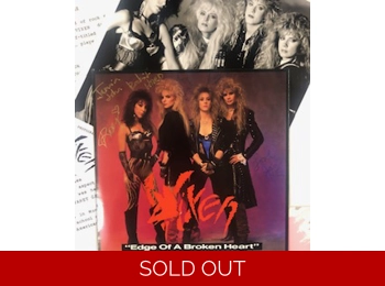 Vixen  ‎– Edge Of A Broken Heart - Edge Of A Broken Heart - UK Promotional A4 Fully Autographed Press Pack
